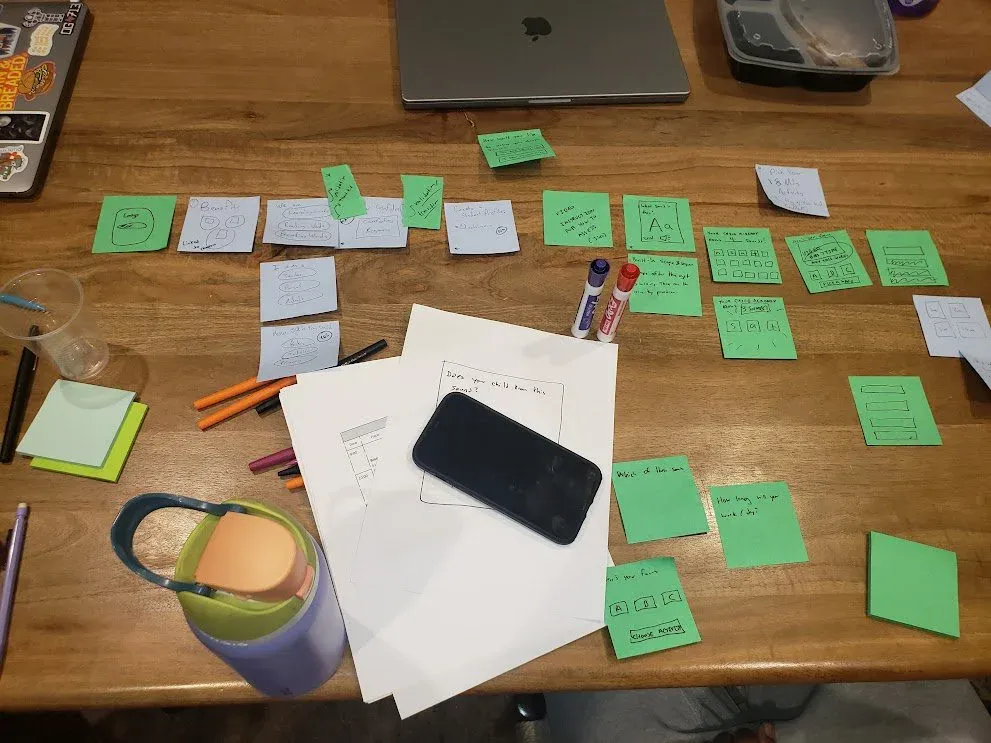 Brainstorming session with the Toddlers Can Read team