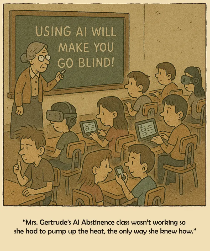 Illustration of going blind — missing what's right in front of you